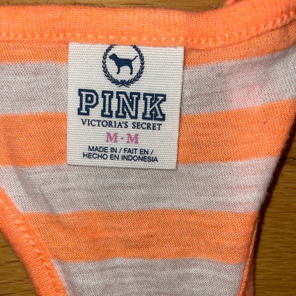 Pink by Victoria's Secret Striped Racerback Tank Top - Picture 8 of 10